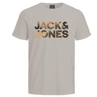 T-Shirt Beige Homme Jack & Jones Distressed pas cher
