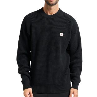Pull Noir Homme Calvin Klein Jeans Waffle pas cher