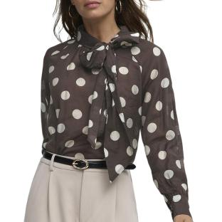 Blusa de lunares marrón para mujer JDY Fay ver 0