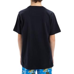 T-shirt Noir Garçon Quiksilver Typed Out vue 2