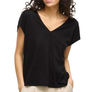 Camiseta negra de mujer Vila Visyma ver 0
