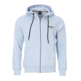 Sweat Zippé Bleu Homme Jack & Jones Jorpall pas cher