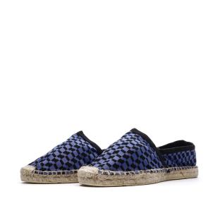 Espadrilles Damier Bleu/Noir Homme Ushuaia Dimitri vue 0