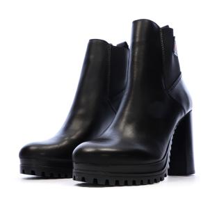 Bottines Noires Femme Tommy Hilfiger TJW NEW ESS vue 6
