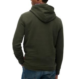 Sweat Olive Homme Superdry Work vue 2