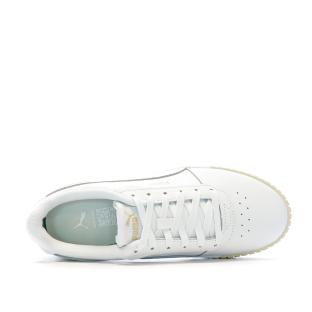 Baskets Beige/Blanc Femme Puma Carina vue 4