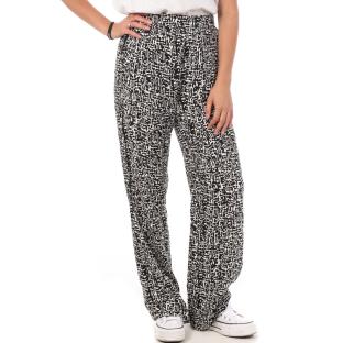 Pantalons Ample Noir/Blanc Femme Vero Moda Wide pas cher