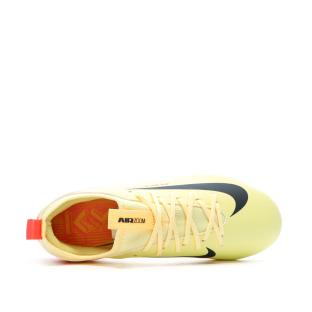 Chaussures de football Jaunes/Oranges Garçon Nike Zoom Vapor 16 Kylian Mbappé vue 4
