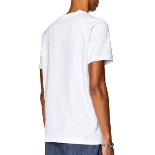 T-shirt Blanc Homme Diesel Diegor100 vue 2