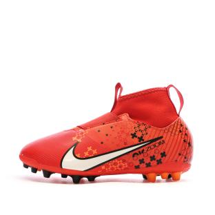 Chaussures de Foot Rouges Junior Nike Zoom Superfly 9 Acad AG pas cher
