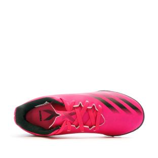 Chaussures de Futsal Rose Garçon Adidas X Ghosted.4 Tf J vue 4