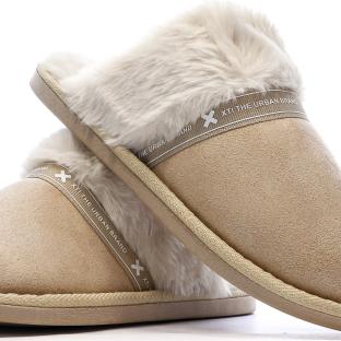 Zapatillas de casa beige para mujer Xti 144571 ver 0