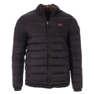 Doudoune Noir/Marron Homme Geographical Norway California pas cher