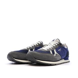 Baskets Gris/Bleu Homme Pepe Jeans Brit Mixt vue 0