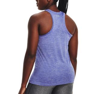 Débardeur Bleu Femme Under Armour Tech Tank Twist vue 2
