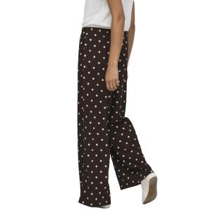 Pantalon fluide Beige/Marron à pois Femme JDY Ebbie vue 0