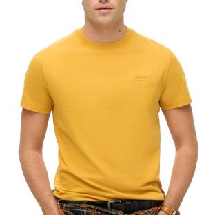 T-Shirt Jaune Homme Superdry Essential pas cher
