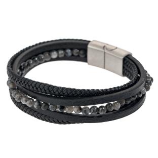Bracelet Noir Geographical Norway 315101 vue 2