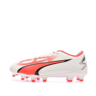 Chaussures de Foot Rouge/Blanc/Noir Enfant Ultra Play FG/AG pas cher
