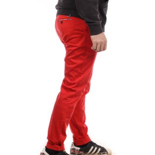 Chino Slim Rouge Homme American People pas cher