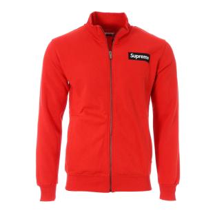 Sweat Zippé Rouge Homme Supreme Grip Susy pas cher