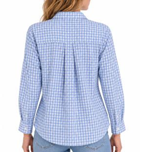Chemise Bleu/Blanc Femme PM Mère & Fille Vichy vue 0