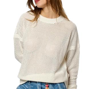 Pull Blanc Femme Kaporal Leore pas cher