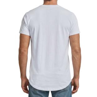 Camiseta blanca de hombre G-Star RAW con logotipo ver 0