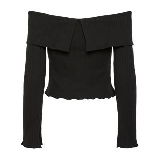Camiseta negra de mujer Pieces Jazmine ver 0