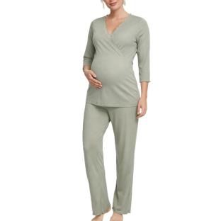 Pyjama de Grossesse Vert Femme Mamalicious Payton vue 0