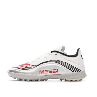 Weiße Adidas F50 Messi League TF Fußballschuhe für Kinder Ansicht 0
