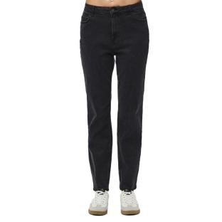 Jean Mom Noir Femme Pieces Kesia pas cher