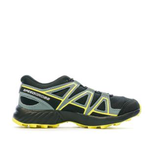 Chaussures de Trail Noire/Jaune Garçon Salomon Speedcross vue 2