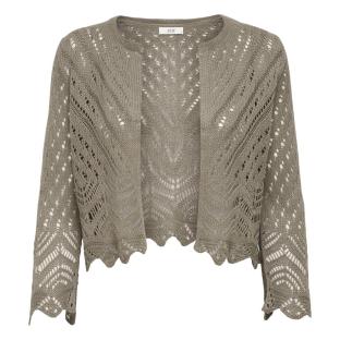 Cardigan Marron Femme JDY Sun 3/4 Cropped vue 0