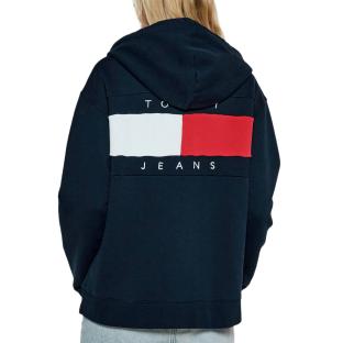 Sweat Zippé Marine Femme Tommy Hilfiger Blocking vue 2