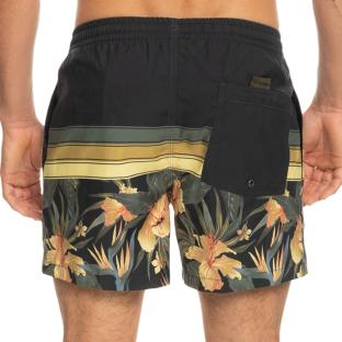 Maillot de bain Noir/Jaune Homme Quiksilver Floral vue 0