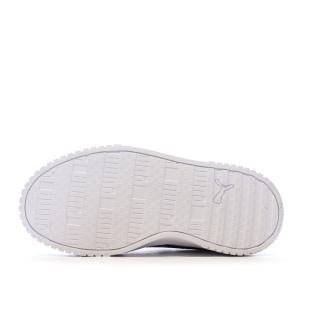 Baskets Blanche/Noir Fille Puma Carina 2.0 Zebra vue 5