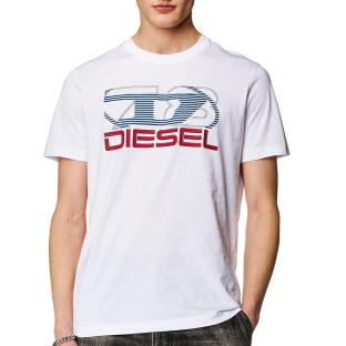 T-Shirt Blanc Homme Diesel Diegorss vue 0