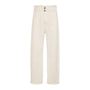Jean Blanc Fille Teddy Smith Paperbag pas cher