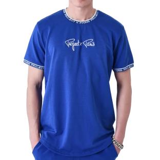 T-Shirt Bleu électrique/Blanc Homme Project X Paris 2511114 vue 0