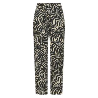 Pantalon Noir/Beige Femme Only Nova Life Palazzo pas cher