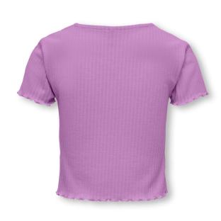T-shirt Violet Fille Only Nella vue 2