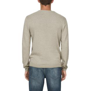 Pull Beige Homme Only & Sons Tapa Reg 12 vue 2