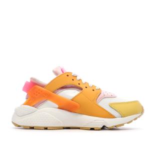 Baskets Oranges Femme Nike Air Huarache vue 2