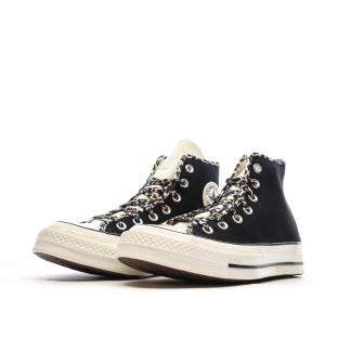 Baskets Noires Léopard Femme Converse Chuck 70 vue 6