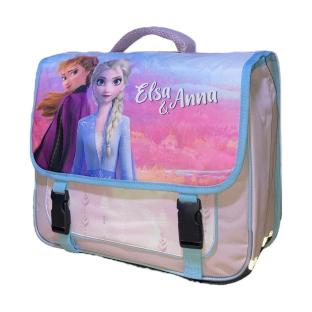 Cartable Violet/Rose Fille Elsa & Anna La Reine des Neiges pas cher