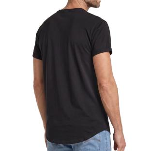 T-Shirt Noir Homme G-Star RAW Logo vue 0