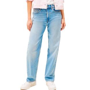 Jean Bleu Clair Straight Femme Tommy Hilfiger Layla pas cher