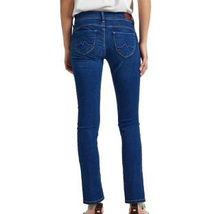 Jean Slim Bleu Foncé Femme Pepe Jeans New Brooke PL204165CQ5 vue 2