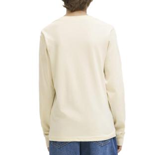 T-Shirt Manches Longues Beige Garçon Jack & Jones Makoto vue 2